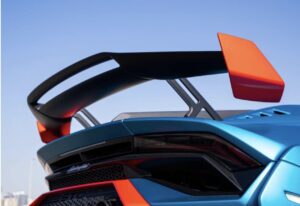 Lamborghini Huracán STO 2023 Sky Blue Rental in Dubai | Race-Bred Supercar