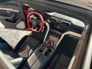 Lamborghini Urus 2024 luxury SUV parked in Dubai marina