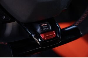 Red Lamborghini Urus 2024 luxury SUV parked in Dubai marina